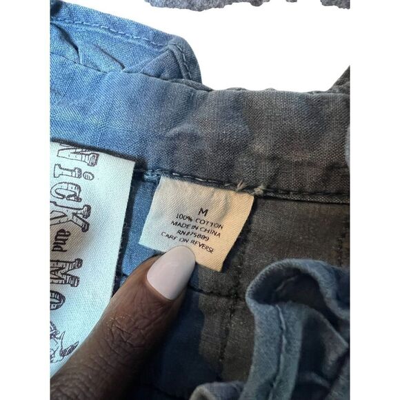 Nick and Mo Denim Inspired Ruffle Jacket Girls Size M Feminine Girly Cute Unique - Picture 5 of 9